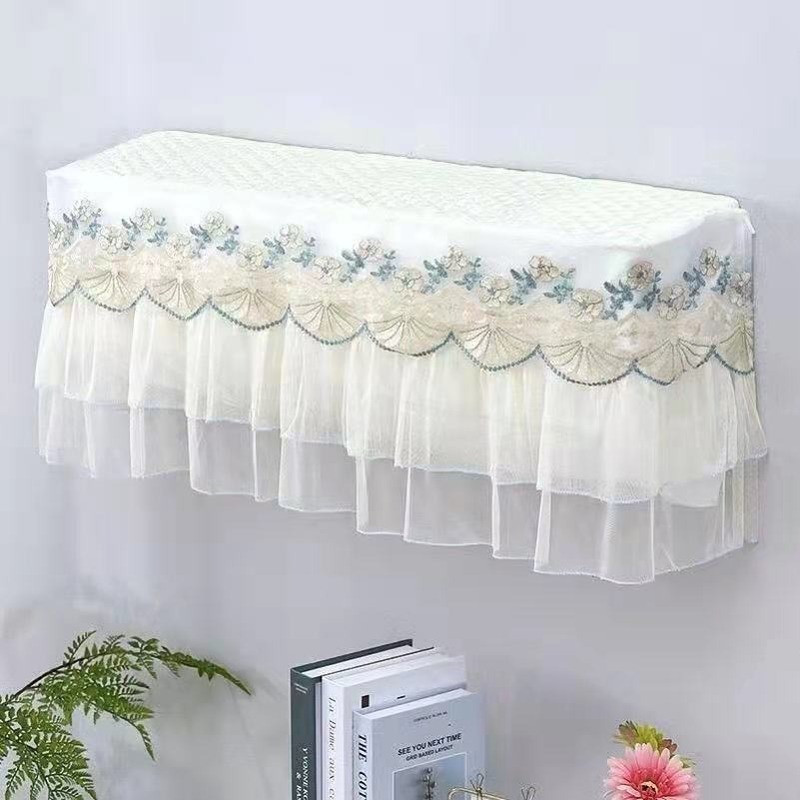 Viegls luksusa izšūšanas gaisa kondicionētājs, putekļu necaurlaidīgs audums mājas dekorēšanai, putekļu pārsegs pret triecienu, piekarināms tipa kondicionieris