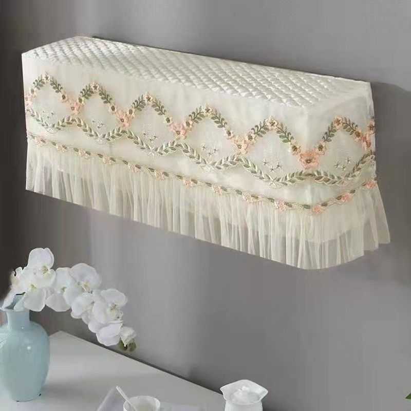 Viegls luksusa izšūšanas gaisa kondicionētājs, putekļu necaurlaidīgs audums mājas dekorēšanai, putekļu pārsegs pret triecienu, piekarināms tipa kondicionieris