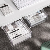 Po stalu Biuro konteineris Stalinis stovas Stalinis tvarkytuvas Stalčius Raštinės reikmenų laikymo Makiažo dėklas po stalu Dėžė