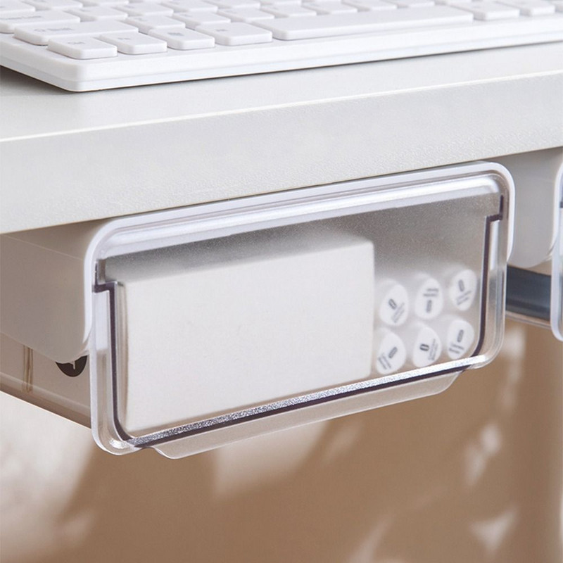 Po stalu Biuro konteineris Stalinis stovas Stalinis tvarkytuvas Stalčius Raštinės reikmenų laikymo Makiažo dėklas po stalu Dėžė