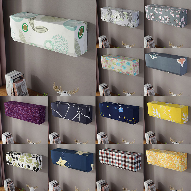 Piekarināms gaisa kondicionētāja pārsegs Sienā montējams gaisa kondicionēšanas aizsargvāciņš Elastīgs gaisa kondicionēšanas putekļu pārsegs Mājas dekors