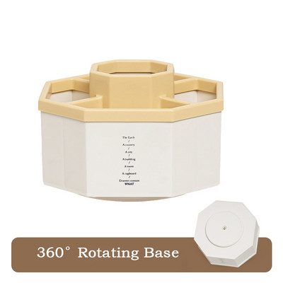 SDLP 360° Rotācijas pildspalvas turētājs lielas ietilpības gumijas zīmuļu glabāšanas kastīte Skolas kancelejas piederumu darbvirsmas kosmētikas otu organizators