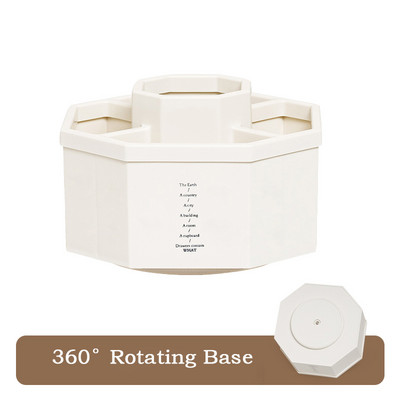 SDLP 360° Rotācijas pildspalvas turētājs lielas ietilpības gumijas zīmuļu glabāšanas kastīte Skolas kancelejas piederumu darbvirsmas kosmētikas otu organizators