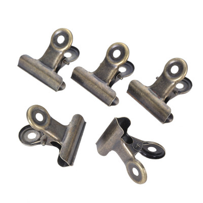 5-20gab. Sasaistes saspraudes Vidēja izmēra Metāla Apaļas Skavas Papīrs Antikvariāts Bronza/Sudrabs/Sarkans Misiņš/Melni rēķini Mājas Biroja Skola 32x30mm