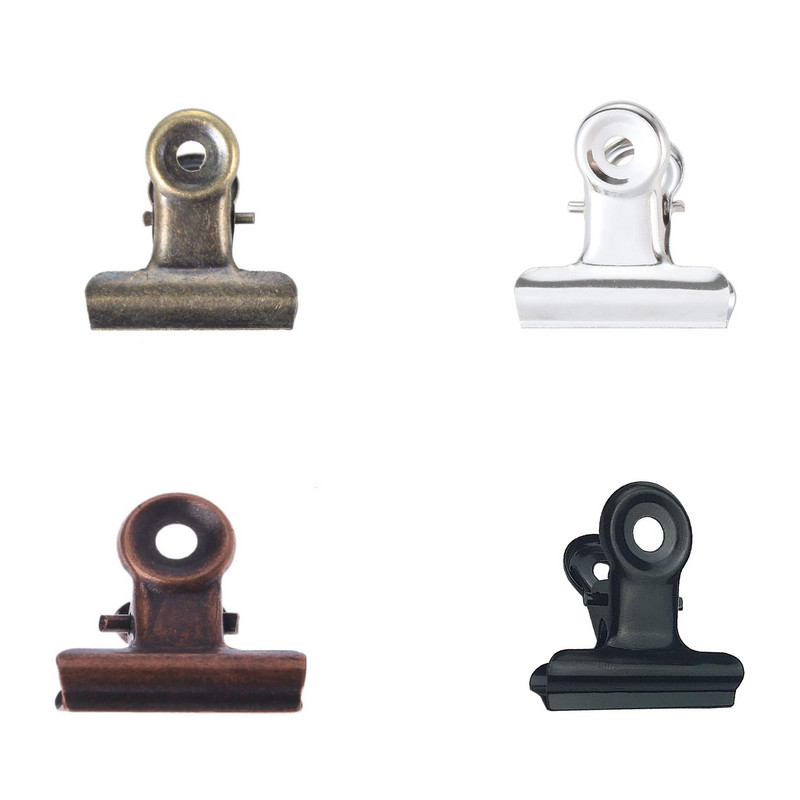 5-20gab. Sasaistes saspraudes Vidēja izmēra Metāla Apaļas Skavas Papīrs Antikvariāts Bronza/Sudrabs/Sarkans Misiņš/Melni rēķini Mājas Biroja Skola 32x30mm