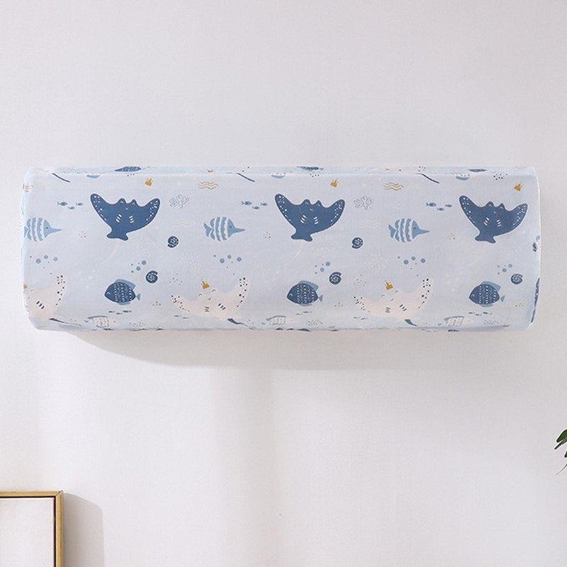 Oro kondicionieriaus apsauginis dėklas Apsauginiai dangteliai nuo dulkių namų dekoro oro kondicionieriaus dangtelis spausdintas kabantis vandeniui atsparus vidaus namų audinys