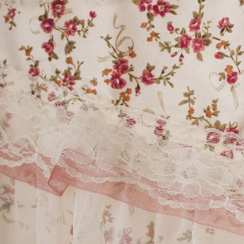 Дантелено покритие за климатик Романтична сватбена украса Монтиран на стена климатик Флорални домашни капаци за прах