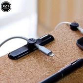 Oppselve Magnet Desktop Line Clip Korras mobiiltelefoni juhtmete haldus Andmelaadimiskaabli korraldaja hoidik silikoonist kaablikerija