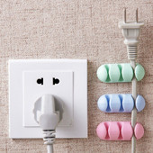 2 buc. Înfășurator de cabluri colorat pentru depozitare a firului Suport de gestionare a cablurilor din silicon Organizator de birou ordonat pentru cablu digital, birou, suport de acasă