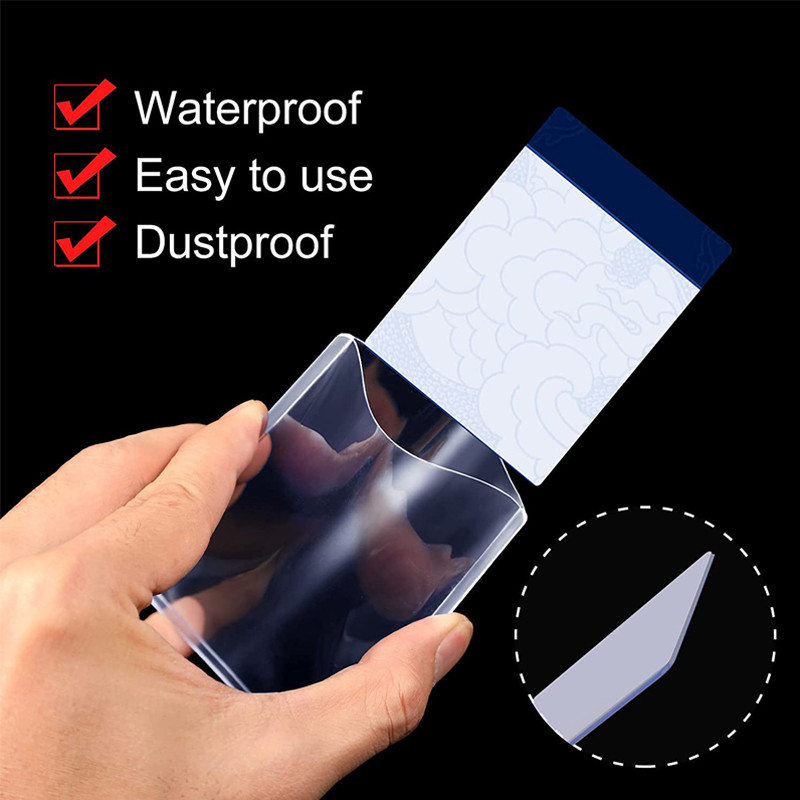 2/5/10 tk Plastikust läbipaistvad kaardiümbrised Lastele Mängukaardi kaitsja Kodune hoiuruum Korraldaja kõvade kaartide kate spordipesapalli jaoks