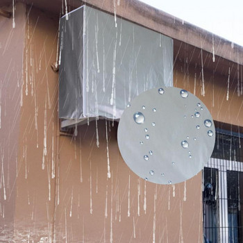 Κεντρικό κάλυμμα AC αδιάβροχο καλύμματα κλιματιστικών για εξωτερικές μονάδες Winter Outdoor Heavy Duty Waterproof Insulation Defender