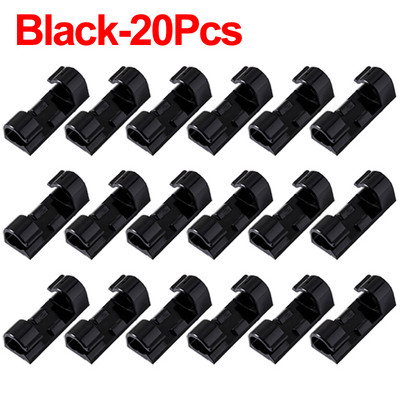 20 gab. Pašlīmējošie kabeļu skavas Mājas biroja galddatora organizators Vadu pārvaldnieks Vada turētājs Kabeļa skava austiņu līnijas uztīšanas fiksators