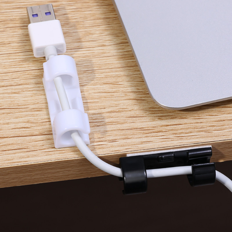 20 gab. Pašlīmējošie kabeļu skavas Mājas biroja galddatora organizators Vadu pārvaldnieks Vada turētājs Kabeļa skava austiņu līnijas uztīšanas fiksators