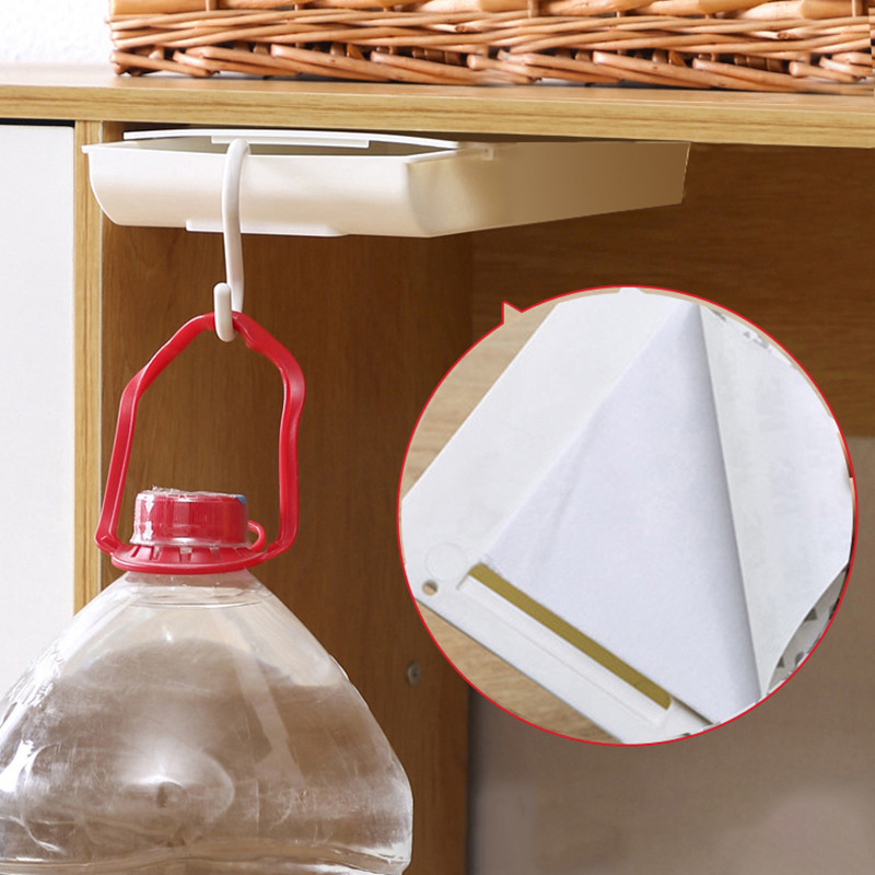 C2 pašlīmējošs zīmuļu paliktnis zem rakstāmgalda atvilktnes uzglabāšanas kastes slēptās kancelejas preču organizatora statīvs pildspalvām Biroja mājas uzglabāšanas organizators