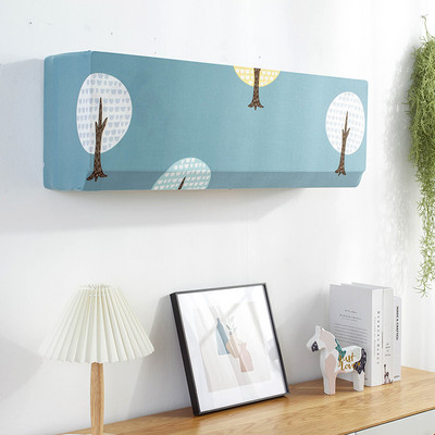 Pie sienas stiprināms Clim Cover Stretch Printed Gaisa kondicionētāja aizsargvāciņš Noņemams pie sienas stiprināms gaisa kondicionētāja pārsegs