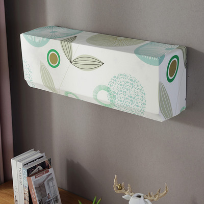 Pie sienas stiprināms Clim Cover Stretch Printed Gaisa kondicionētāja aizsargvāciņš Noņemams pie sienas stiprināms gaisa kondicionētāja pārsegs