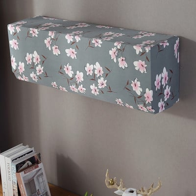 Pie sienas stiprināms Clim Cover Stretch Printed Gaisa kondicionētāja aizsargvāciņš Noņemams pie sienas stiprināms gaisa kondicionētāja pārsegs