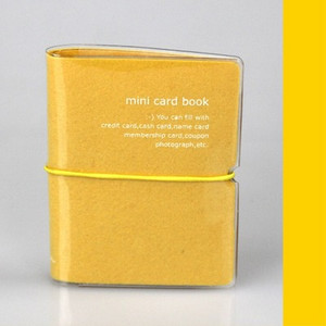 32 kortelės padėtis Mini kortelių knygelė kreditas / vardas / bankas / grynieji pinigai / kuponas / vizitinės kortelės laikiklis 5 spalvų mini PVC kortelės dėklas