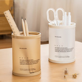 Cilindrisks noņemams darbvirsmas pildspalvu turētāja organizators Biroja piederumi Pildspalvu statīvs Galda organizators Uzglabāšanas biroja organizācija