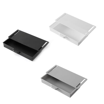 Κάτω από το συρτάρι του γραφείου Adhesive Organizer Κρυφό κουτί αποθήκευσης επιφάνειας εργασίας για το σπίτι Θήκη στυλό Αυτοκόλλητο σταθερό δοχείο Μαχαίρι κουζίνας