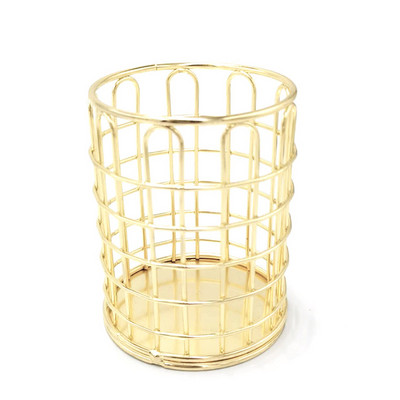 1db Rose Gold Otthoni Asztali Írószer Dekor Toll Ceruza Edénytartó Tartályszervező