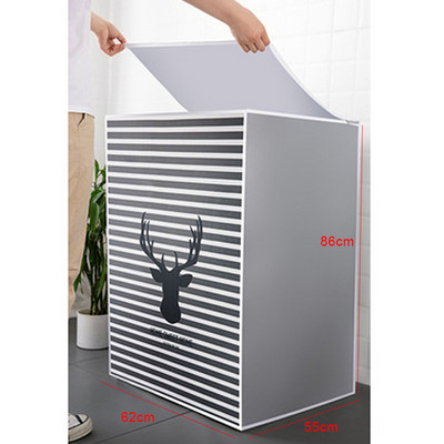 Bungas veļas mazgājamās mašīnas vāks Putekļu pārsegs Tīrs ūdensnecaurlaidīgs putekļu pārsegs Cute karikatūras žāvētāja putekļu pārsegs Mājsaimniecības preces 2#