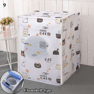 ūdensnecaurlaidīgs veļas mazgājamās mašīnas vāks ar priekšējo iekraušanu veļas mazgājamās mašīnas pārsegs, sakārtots rullītis veļas putekļu necaurlaidīgs aizsargs