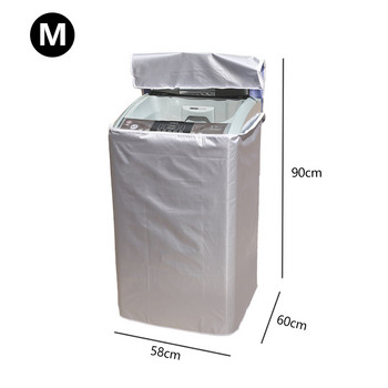 S/M/L/XL Κάλυμμα πλυντηρίου ρούχων Πάνω ανοιχτό στεγνωτήριο ρούχων Προστατευτικό κάλυμμα Αδιάβροχο κάλυμμα στη σκόνη για αυτόματο πλυντήριο ρούχων
