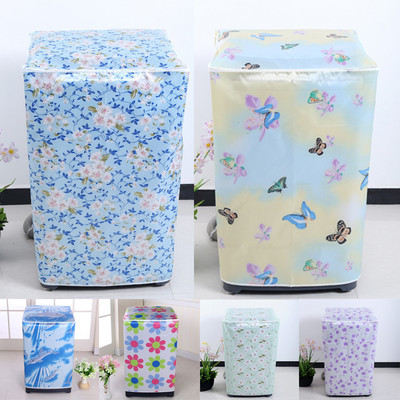 Free Shipping Washing Machine Cover Dust Proof Cartoon Printed Durable Waterproof Covers for Drum Machine Storage Supplies