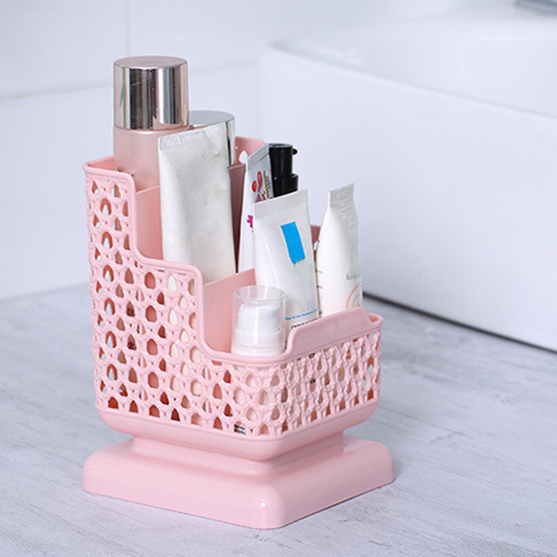 1db irodai rendszerező asztali toll tárolódoboz ceruza ecset edény tolltartó sminkecset műanyag tartály Különféle asztali rendszerező