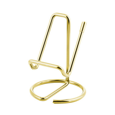 1PC Držač posjetnica Stalak za mobilni telefon za stol Slatki metalni držač zaslona Uredski stolni držač kartice s imenom za muškarce Žene