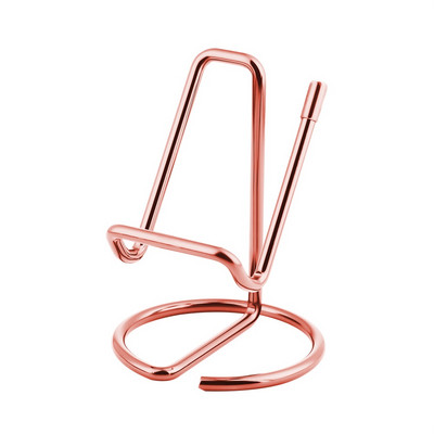 1PC Držač posjetnica Stalak za mobilni telefon za stol Slatki metalni držač zaslona Uredski stolni držač kartice s imenom za muškarce Žene