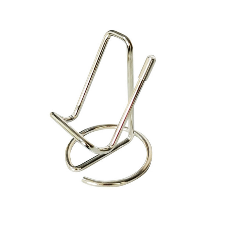 1PC Držač posjetnica Stalak za mobilni telefon za stol Slatki metalni držač zaslona Uredski stolni držač kartice s imenom za muškarce Žene