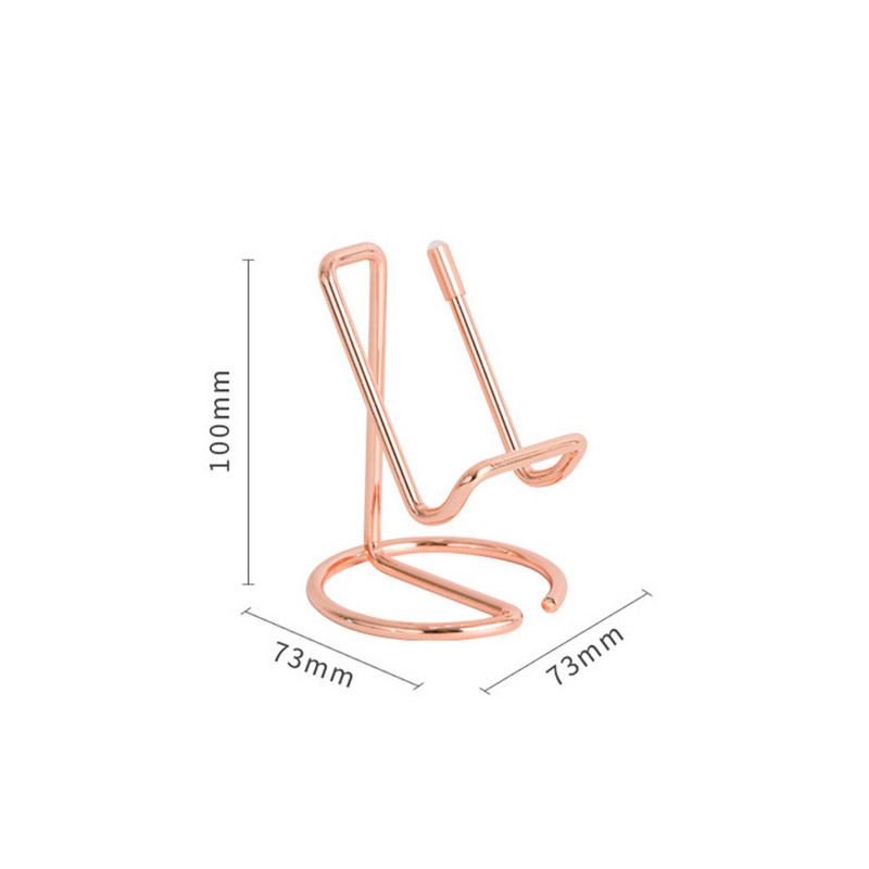 1PC Držač posjetnica Stalak za mobilni telefon za stol Slatki metalni držač zaslona Uredski stolni držač kartice s imenom za muškarce Žene