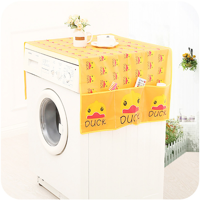 Augstas kvalitātes PEVA veļas mazgājamās mašīnas pārsegs Putekļu necaurlaidīgs veļas mazgājamās mašīnas pārklājums Ūdensnecaurlaidīgs vāks Ledusskapja pārsega korpusa piederumi