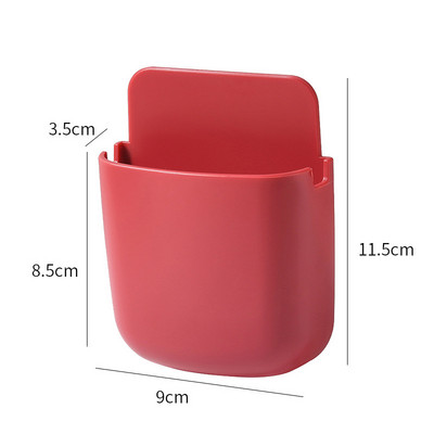 Nuotolinio valdymo pultas laikymo dėžė TV oro kondicionierius nuotolinio valdymo lizdas mobiliojo telefono laikiklis konteineris, montuojamas ant sienos