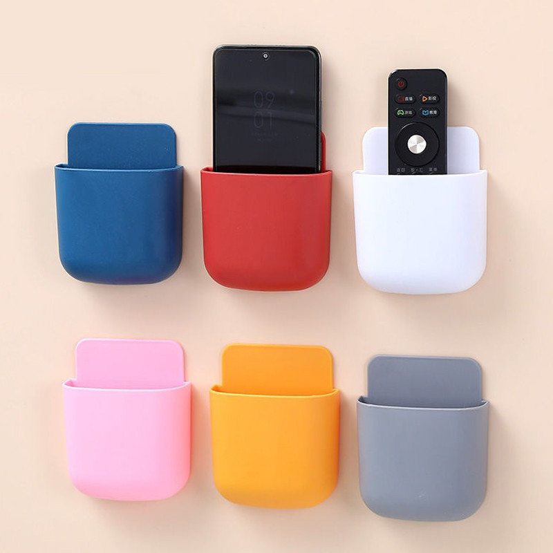 Nuotolinio valdymo pultas laikymo dėžė TV oro kondicionierius nuotolinio valdymo lizdas mobiliojo telefono laikiklis konteineris, montuojamas ant sienos