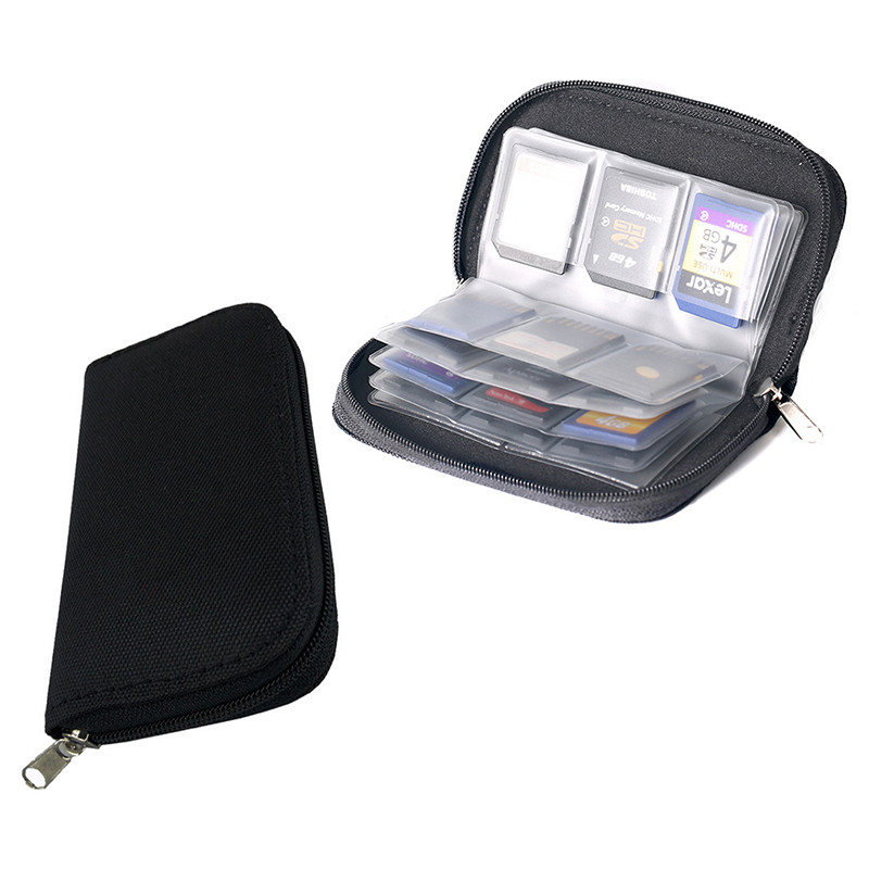 1 gab. Atmiņas kartes uzglabāšanas soma pārnēsāšanas soma turētājs Maks 22 sloti CF/SD/Micro SD/SDHC/MS/DS Spēļu piederumiem Atmiņas kartes kaste