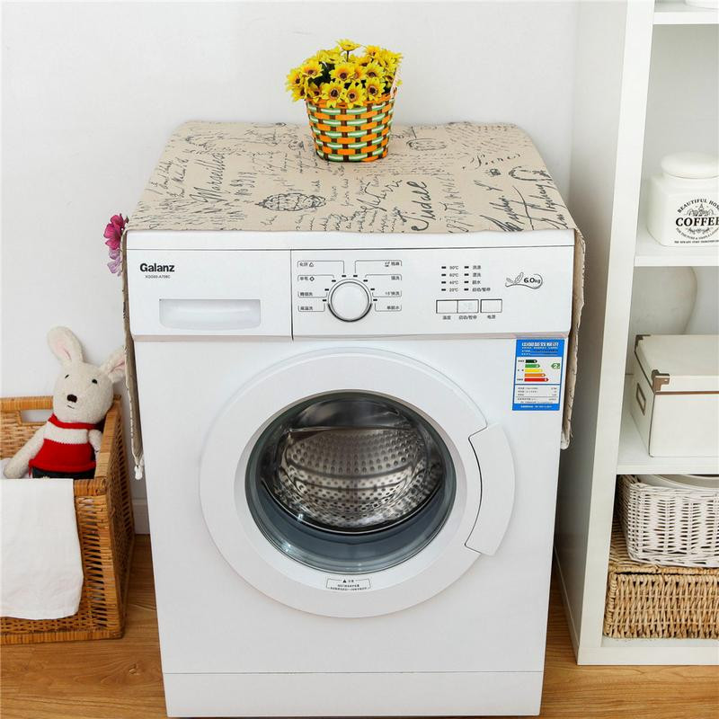 Navlaka za hladnjak s jednim vratima s tiskanim slovima Prekrivač od tkanine Ručnik Tkanina otporna na prašinu Hladnjak Perilica rublja Pokrivač za prašinu Pokrivač