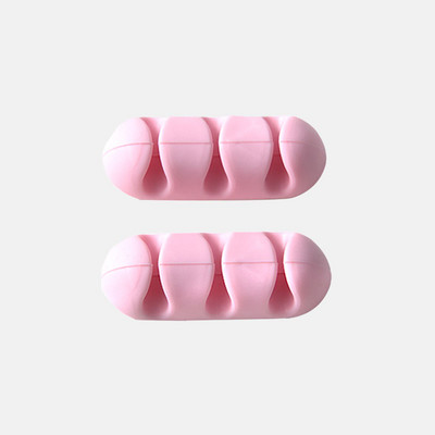 2 τμχ Καλώδιο φόρτισης σιλικόνης Καλώδιο φόρτισης δεδομένων καλωδίου επιτραπέζιου υπολογιστή σταθερό κουρδιστήρι καλωδίου Organizer Στήριγμα καλωδίου Line Fixer Desk