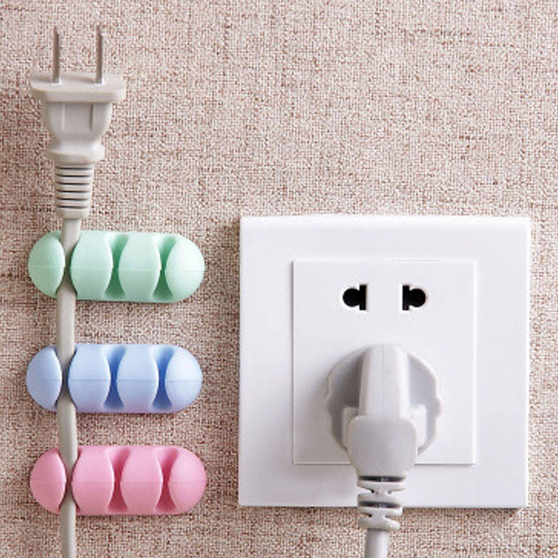 2 τμχ Καλώδιο φόρτισης σιλικόνης Καλώδιο φόρτισης δεδομένων καλωδίου επιτραπέζιου υπολογιστή σταθερό κουρδιστήρι καλωδίου Organizer Στήριγμα καλωδίου Line Fixer Desk