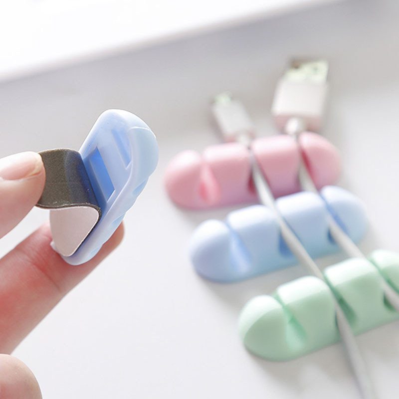 2 τμχ Καλώδιο φόρτισης σιλικόνης Καλώδιο φόρτισης δεδομένων καλωδίου επιτραπέζιου υπολογιστή σταθερό κουρδιστήρι καλωδίου Organizer Στήριγμα καλωδίου Line Fixer Desk