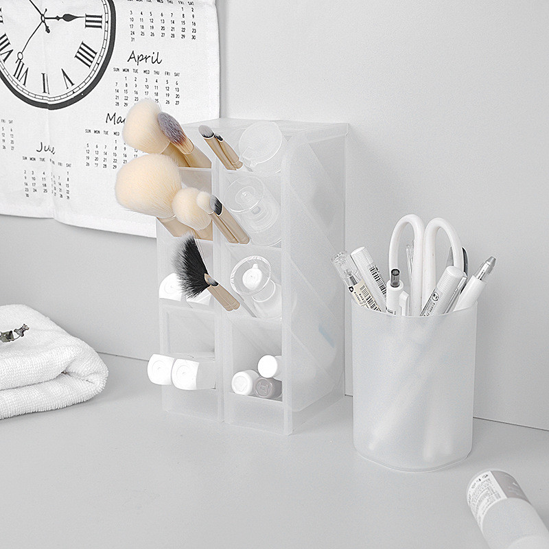 Nauja „Ins Office“ darbalaukio tvarkyklės dėžutė, pieštukų laikymo priemonė, vonios kambario kosmetikos šepetėlių laikiklis, papuošalų dovanų dėžutė