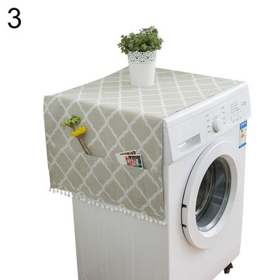 Ģeometriski rombveida putekļu pārsegi Veļas mašīnas pārsegi Ledusskapja putekļi ar kabatas kokvilnas putekļu vākiem Mājas tīrīšana