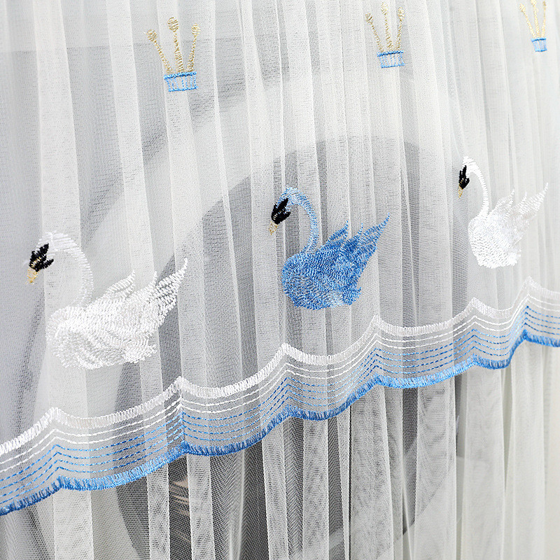 Karikatūras veļas mazgājamās mašīnas pārvalks Putekļu necaurlaidīgs mežģīņu žāvētājs Putekļu pārsegs Gulbis Izšūšana Mājas Dekors Aizsargs Veļas Mašīnas Pārvalki