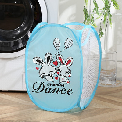 Salokāms veļas groza organizators netīrām drēbēm Vannas istabas drēbēm Tīkla glabāšanas soma Mājsaimniecības sienas piekarināmais groza rāmis spainis