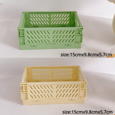 Plastični sklopivi sanduk za pohranu Sklopiva kutija Košara koja se može složiti Slatka šminka Kutije za igračke za nakit Kutije za pohranu Organizator Prijenosni