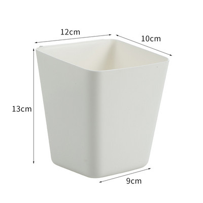 Mājsaimniecības aizmugurē piekarināms plastmasas glabāšanas grozs Virtuve Vannas istaba Mini organizatori mazām lietām, pārnēsājama uzglabāšanas kaste