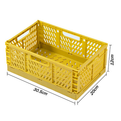 Μεγάλο πτυσσόμενο κιβώτιο Πλαστικό κουτί αποθήκευσης Πτυσσόμενη θήκη Επιτραπέζια βάση Καλάθι αποθήκευσης καλλυντικών Δοχείο οργάνωσης γραφείου σπιτιού