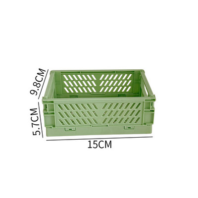 Μεγάλο πτυσσόμενο κιβώτιο Πλαστικό κουτί αποθήκευσης Πτυσσόμενη θήκη Επιτραπέζια βάση Καλάθι αποθήκευσης καλλυντικών Δοχείο οργάνωσης γραφείου σπιτιού